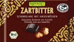 Bio hořká čokoláda s lískovými ořechy 100g Rapunzel